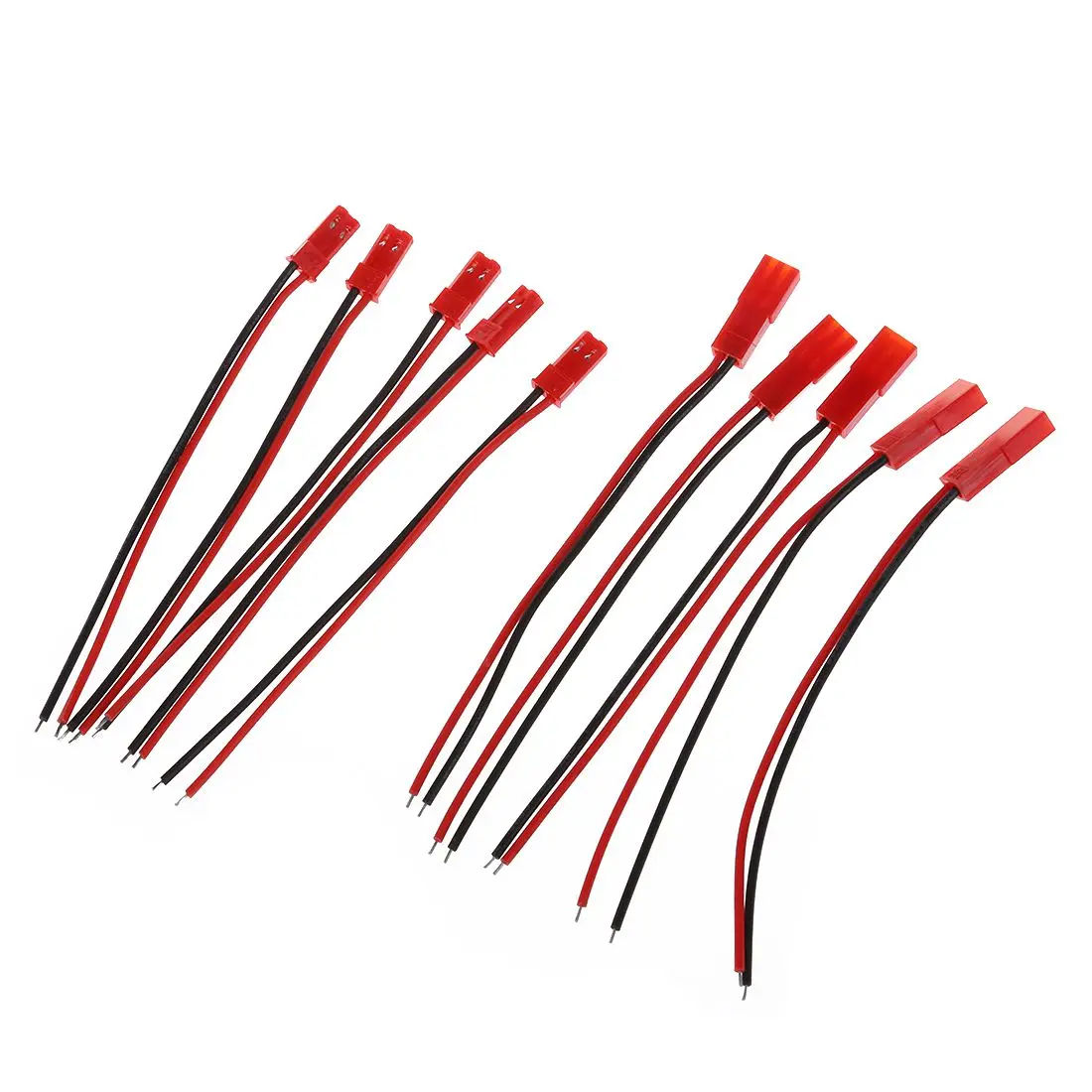 Top quality 5 Pairs 22AWG 100mm Cable w 2Pin JST M F Plug for RC Battery Motor Connection | Обустройство дома