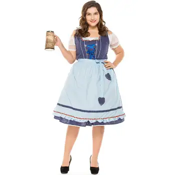 

MISSKY Women Sexy Beer Girl German Oktoberfest Bavarian Costume Festival Carnival Party Fancy Dress Bar Maidien Clothing