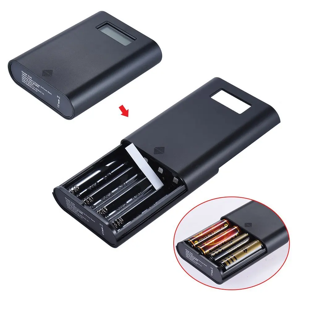 Оригинальное портативное зарядное устройство ELEGEEK E3S с двумя USB и ЖК дисплеем для