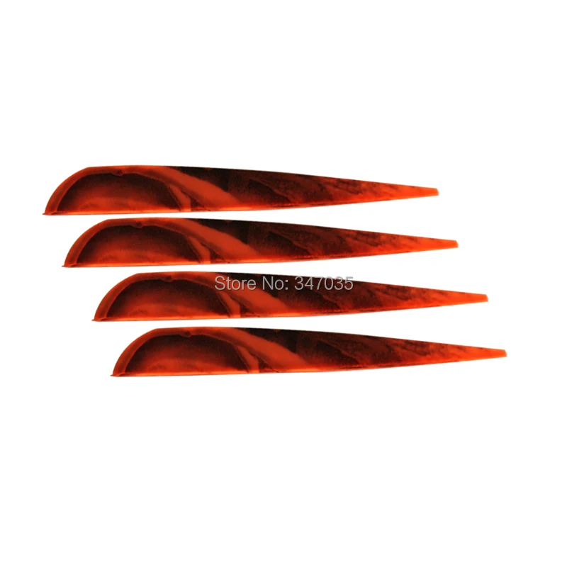 

Free shipping 4" TPU orange CAMO vane vein 60 pcs/lot for arrow crossbow bolt accessories archery bow outdoor