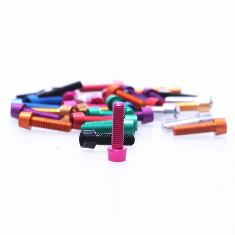 

AXK 7075 T6 Aluminium Alloy Bike Bicycle Disc Brakes Rotor Screw Bolts Nuts Torx For Cycling Headset M6x30mm