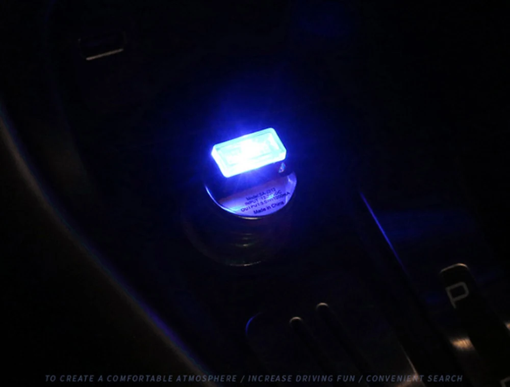 USB ночник светодиодный для внутреннего оформления автомобиля лампы лампа нижнего освещения освещение для Citroen peugeot 206 207 208 301 307 308 407 2008 3008
