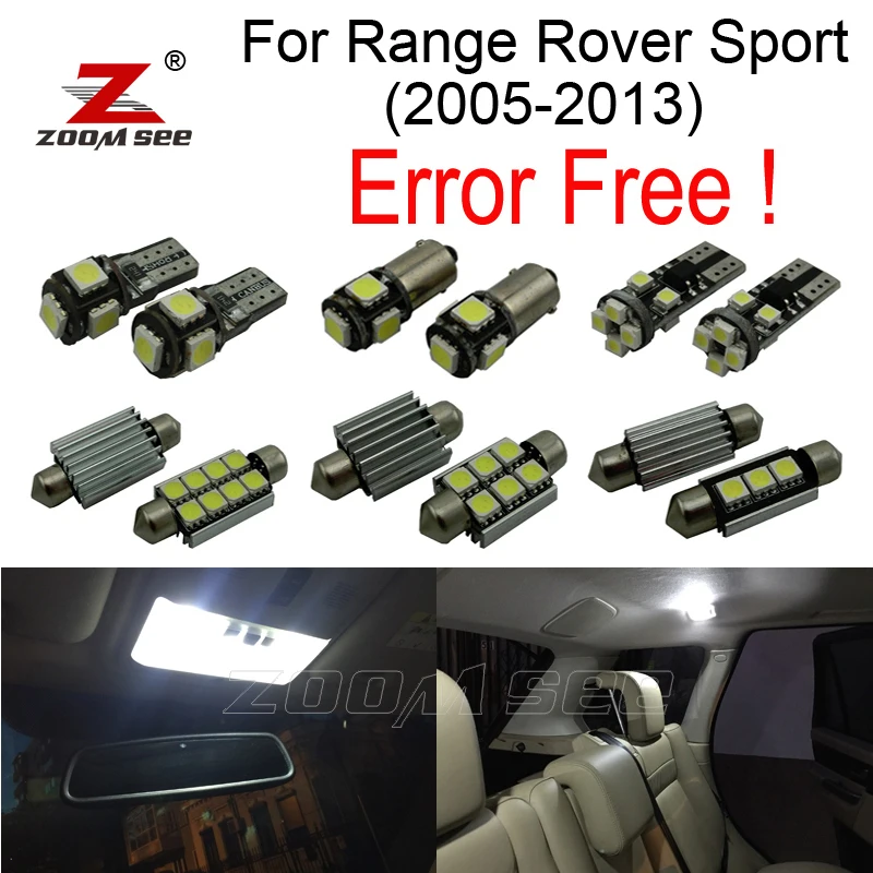 24pcs Error free License plate lamp interior bulb LED light full kit for Land Rover for