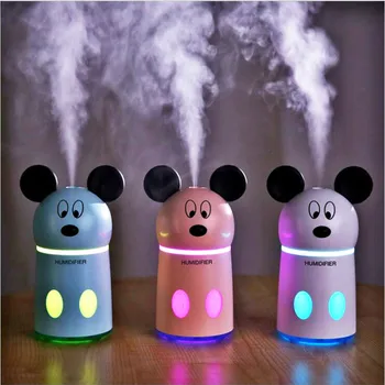 

Mikey Meng QI USB Ultrasonic Air Humidifier Aromatherapy Diffuser with Colorful Night Light for Home Spa Office Car 200ML