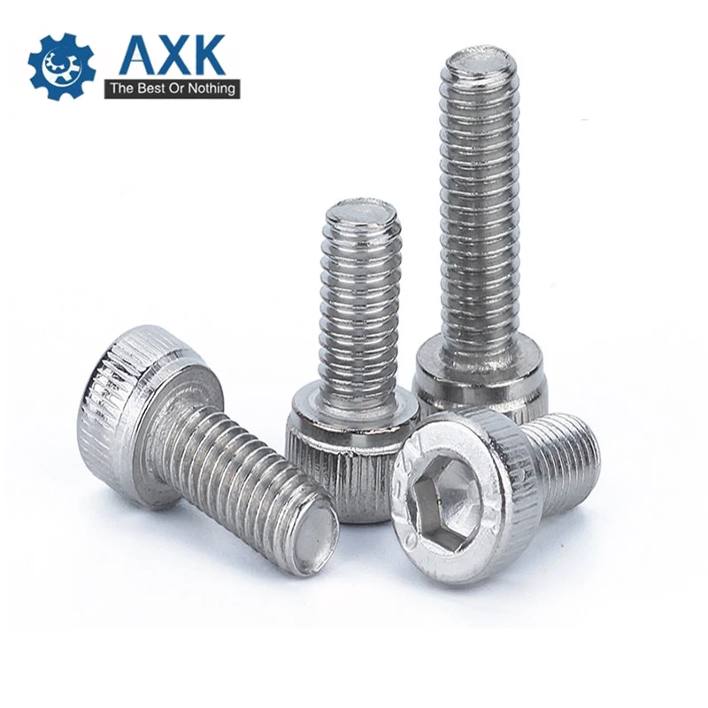 

100pcs/lot M1.4*2/3/4/5/6/8/10/12 DIN912 Stainless steel hex socket cap screw allen bolt