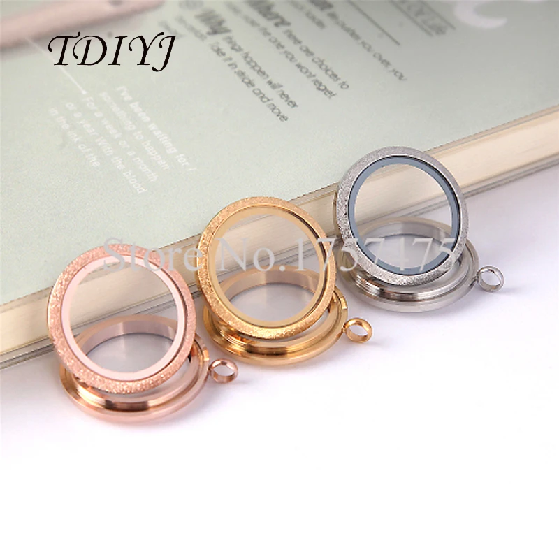 

TDIYJ 10pcs New Design 30mm Mixed Round Stainless Steel Twist Sparkling Floating Charms Locket Glass Pendants for Women Jewelry