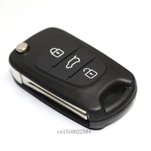 Car Key Shell For Hyundai IX35 I30 Replacement Flip Folding Remote Key Case Blank Cover 3 Buttons Free shipping With LOGO