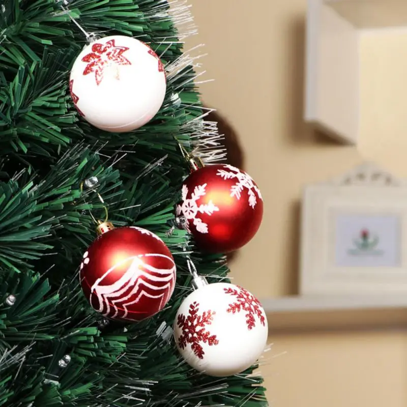 

24 Pcs Christmas Ball Shine Ball Painted Ball Package Christmas Ornament Christmas Tree Decoration Balls Christmas Decorations