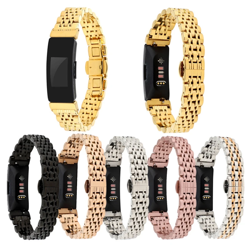 

Fitness Watch Strap for Fitbit Inspire HR Bracelet Sport Smart Band Activity Tracker Stainless Steel Wriststrap Belt Accessories