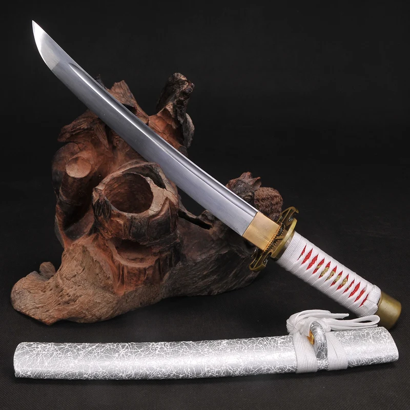 Details about   Spring Steel Very Sharp Blade Japanese Katana Full Tang Samurai Sword White Saya 