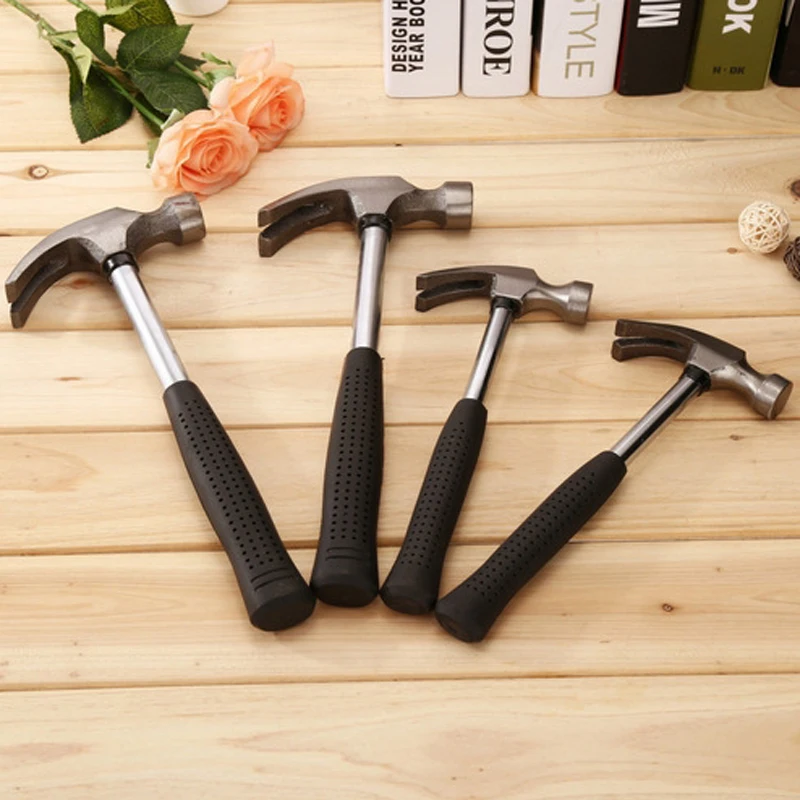 Durable Construction Metalworking Household Plastic Handle Claw Hammer