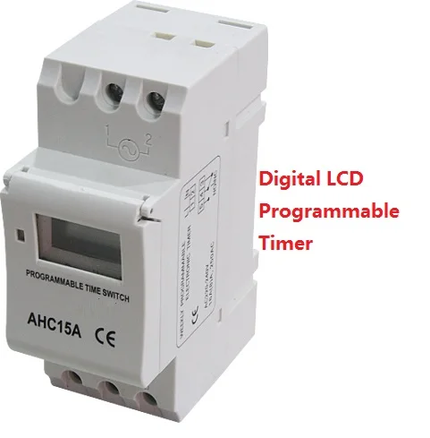 

Electronic Weekly 7 Days PROGRAMMABLE Timer THC15A AHC15A Digital Time Timer Switch Relay Din Rail AC DC 12V 24V 110V 220V