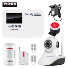 Android ios app remote control Intelligent smart Home Burglar Security GSM Alarm System with WIFI IP