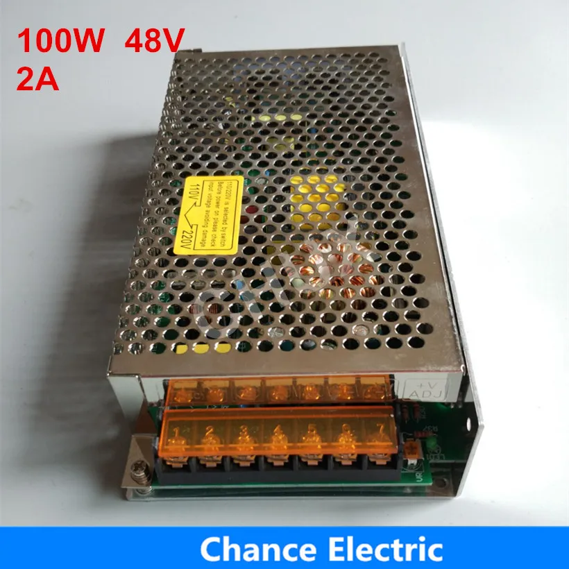 

100W 48V 2A 220V Input Switching Power Supply Single Output S-100W-48V for LED Strip Light AC to DC Led Switch Power