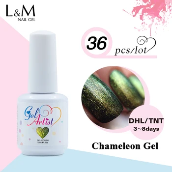 

36pcs Gelartist Chameleon Wholesale Free shipping uv Gel Nail Polish 24colors for choose