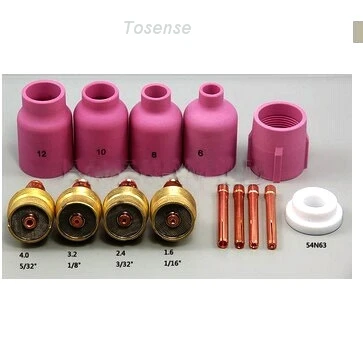 

After quality inspection Welding Torch TIG KIT Gas Lens welding torch tig WP 17 18 26 Series,14PK
