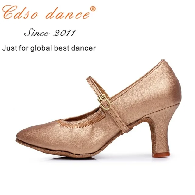 

Cdso dance CDSO10204 red salsa shoe high heel ,Women's Satin Ankle Strap Latin / Red Ballroom Dance Shoes