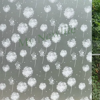 

Dandelion Opaque Frosted Window self-adhesive film Sticker Bathroom door Privacy office stained glass sticker 45/60*500cm