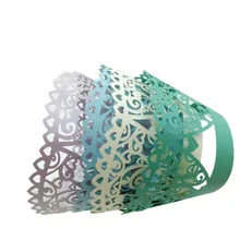 Модная открытая бумага для выпечки обертка для кексов Свадебное Декор 100 шт./упак. 5z-SH176