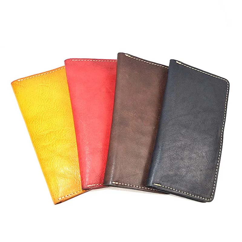 

AETOO Leather vegetable tanned leather wallet handmade retro color men and women wallet