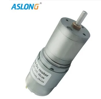 

JGA25-385 DC gear motor 12-24V miniature low speed small motor round shaft DIY