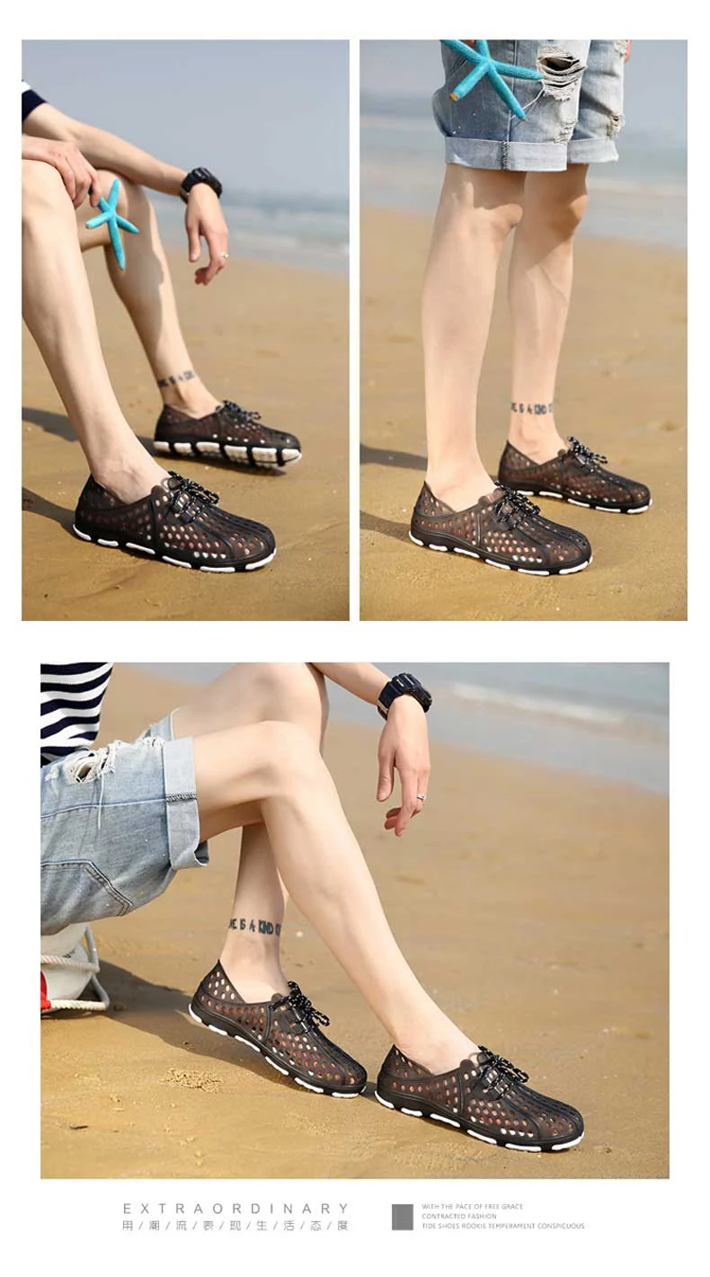Садовые Туфли-сабо мужские легкие кроссовки быстросохнущие летние пляжные тапки плоские Benassies уличные сандалии резиновая садовая обувь