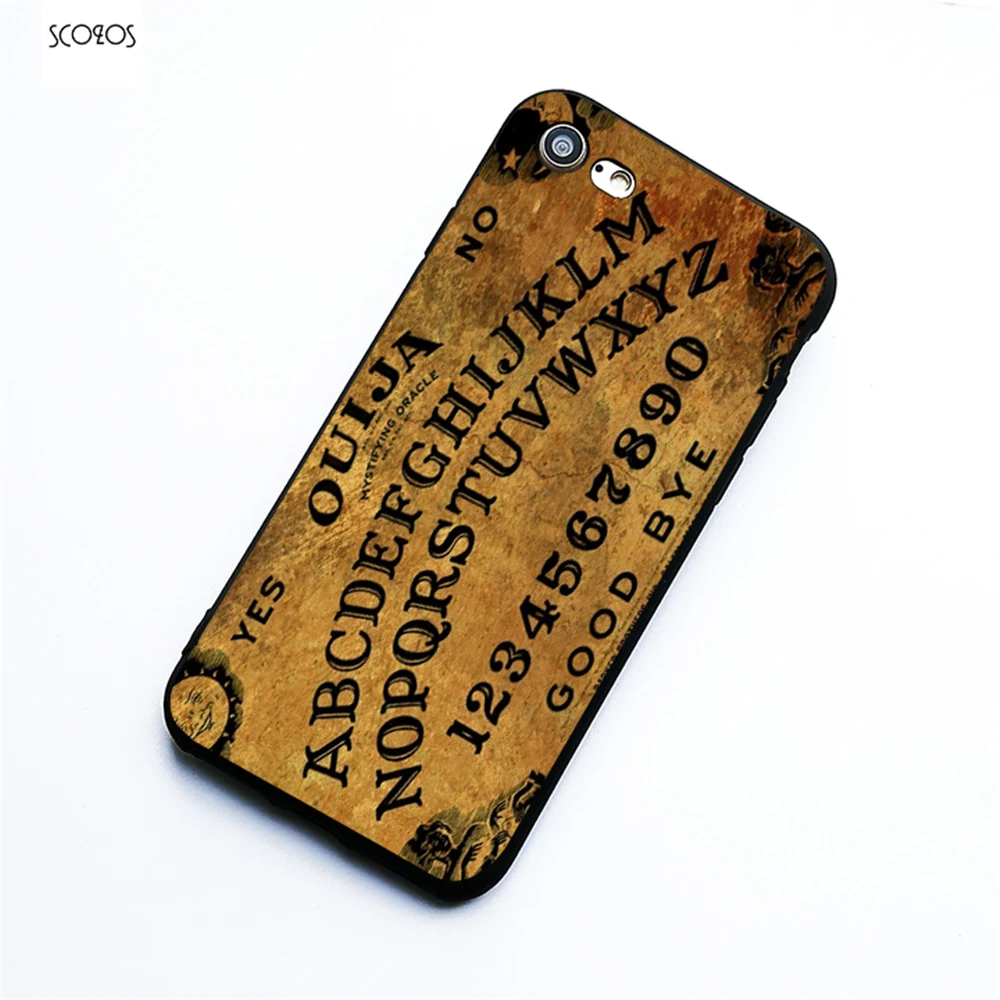 SCOZOS Ouija Board Horror Wood Effect Cool Funny Design Phone Case For Iphone 5 5S Se 6 7 8 6S Plus X Xr Xs Max |