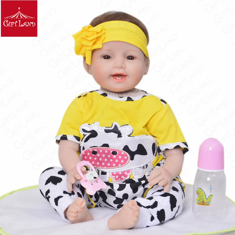 

22inch Reborn Babies Doll Lovey Toy Lifelike Newborn Princess Baby Doll Bonecas Bebes Reborn Menina Real Best Birthday Gifts