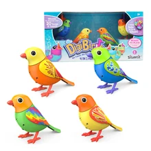 Silverlit Digi Birds электронная музыка поет Solo или Хор интерактивные детские подарочные игрушки 4 шт. набор, цвет случайный
