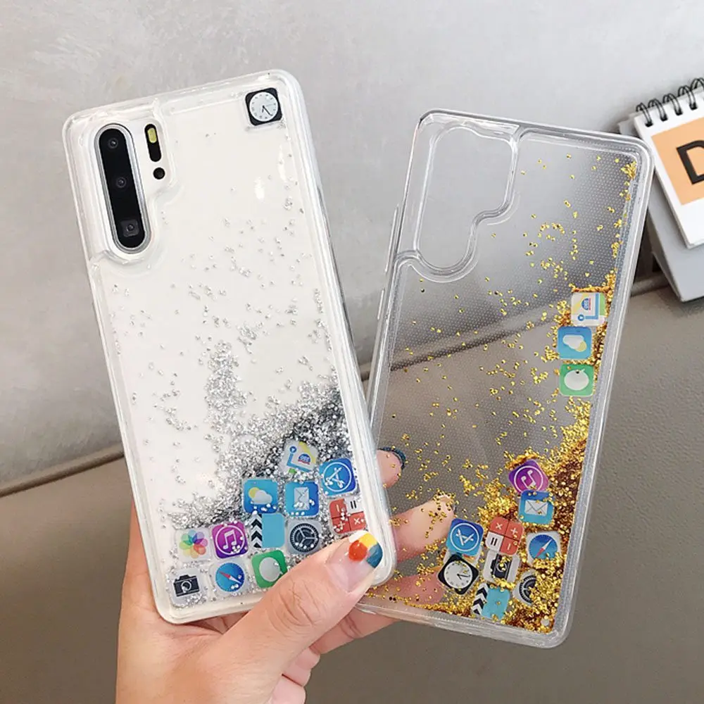 Чехол KISSCASE Dynamic Quicksand для Huawei P20 Lite P30 силиконовый чехол с жидкими приложениями Pro