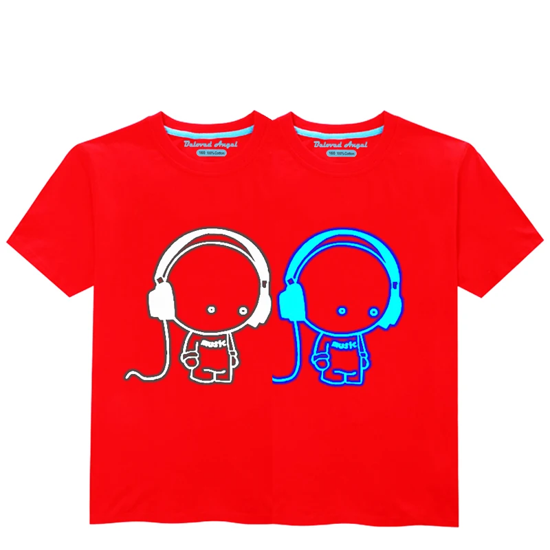 Светящаяся Детская футболка с Бэтменом и Суперменом детская одежда с 3D принтом Повседневная футболка для маленьких мальчиков и девочек летние футболки с короткими рукавами