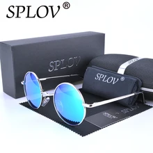 2017 Ray Diseñador de la Marca Classic John Lennon Gafas Polarizadas de Conducción gafas de Sol Redondas Hombres Retro de Las Mujeres de Metal Gafas de Moda