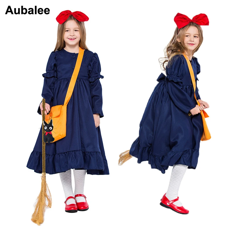 Kikis Delivery Service Cosplay Girls Magic Costume Kids Adult Janpan ...