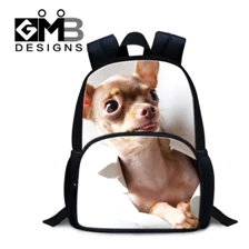 -6 Small 3D Animal Dog Printing School Bags for Boys Cute Girls Cat Schoolbag Children Book Bag Mini Mochila Kids Kindergarten Bag 