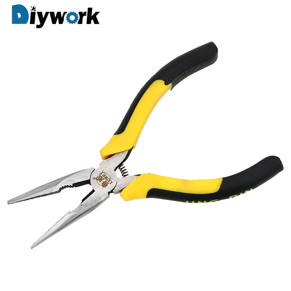 

DIYWORK 6''/150mm Long Nose Plier Electrical Insulation Clamp Multi tool Household Safety Cable Nipper