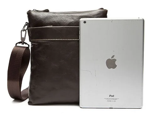 MJ Men's Shoulder Bag Genuine Leather Messenger Bag Real Leather Male Bags Solid Crossbody Handbag for Men High Capacity (2)1