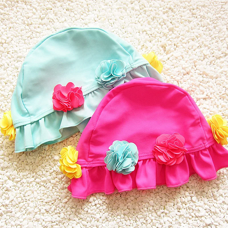 Buy Fghgf 2018 Swim Pool Flower Swimming Cap Hat For Girls Baby Kids Bathing