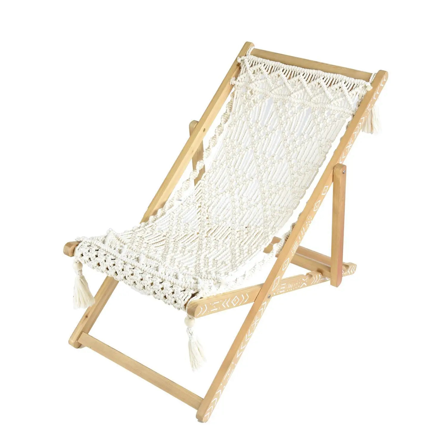 Hand-woven Moroccan National Wind Folding Chair Recreational Chair The Ultra Comfortable On The Couch - Color: fy1