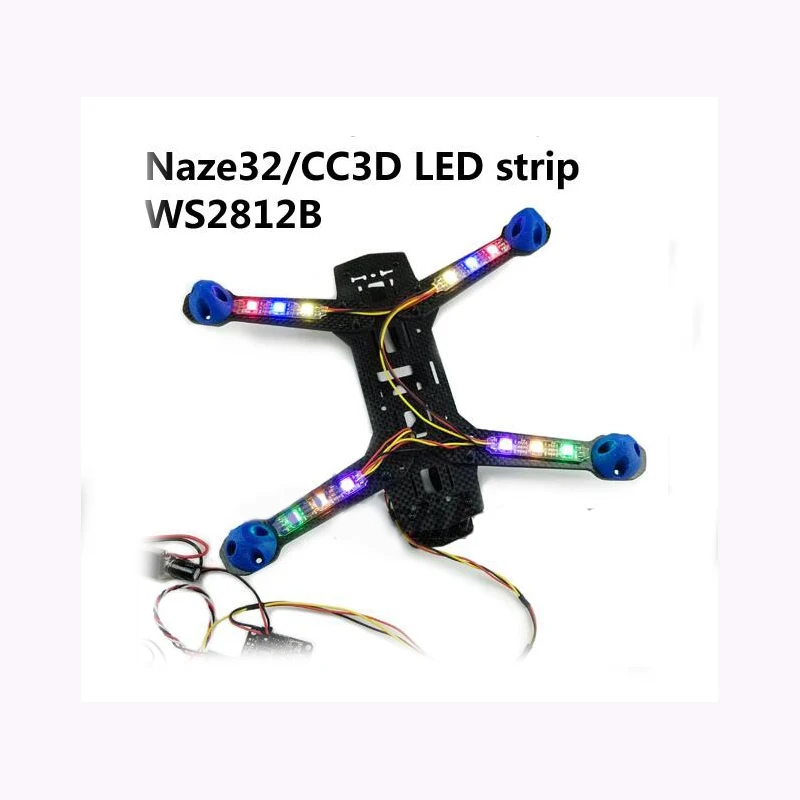 Tarot 4 шт./12 шт./16 шт. Naze32 CC3D SP Racing F3 LED полоса тревоги светодиодный WS2812B RGB для