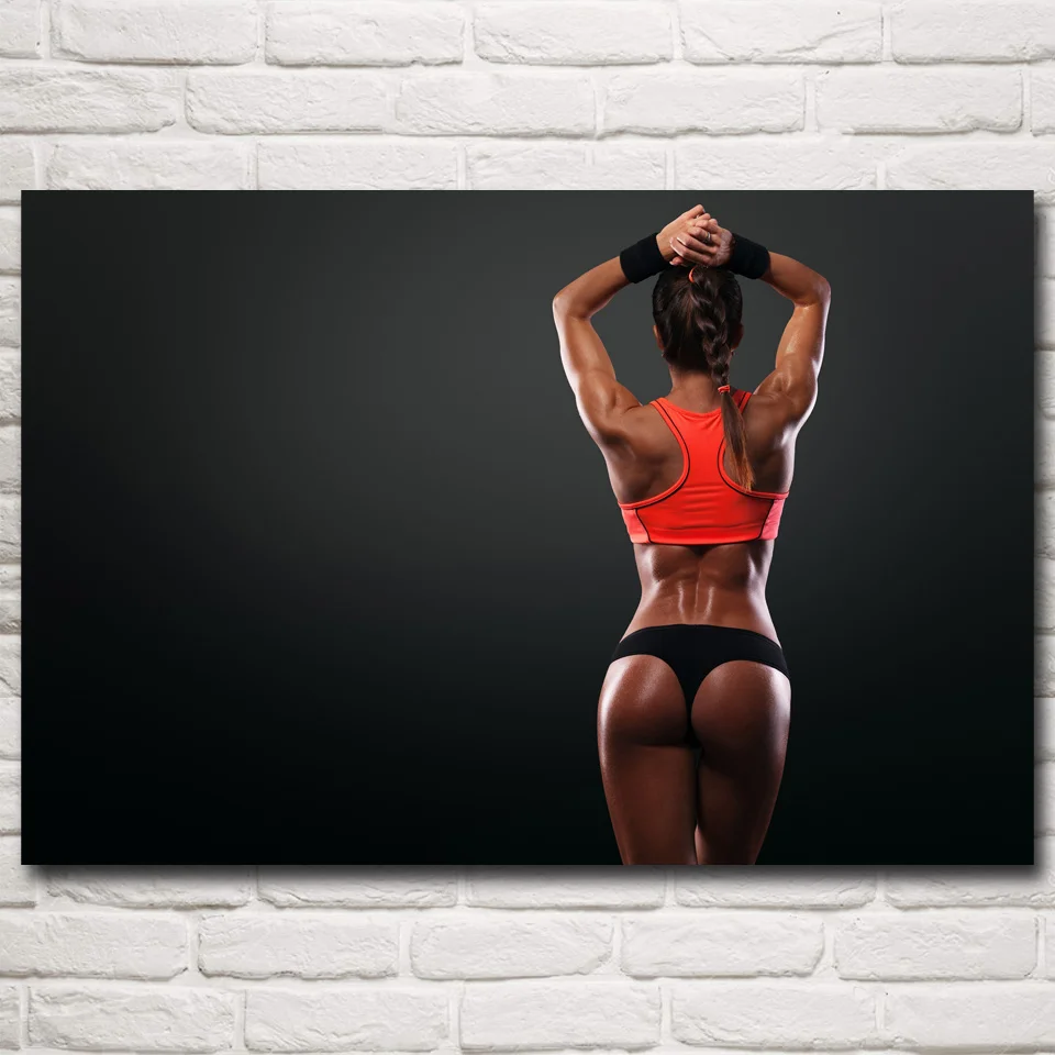 

Bodybuilding Exercise Sports Muscles Model Art Silk Poster Gym Decor Pictures 12x18 16X24 20x30 24x36 32x48 Inch Free Shipping