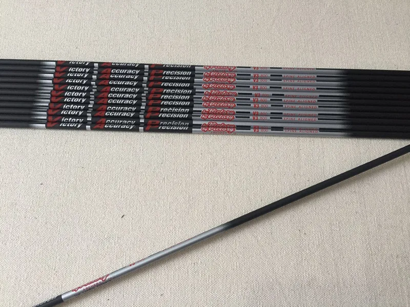 

12pcs Archery 100% pure carbon arrow shaft spine800 ID4.2mm OD5.6mm 30" for Recurve bow shooting hunting