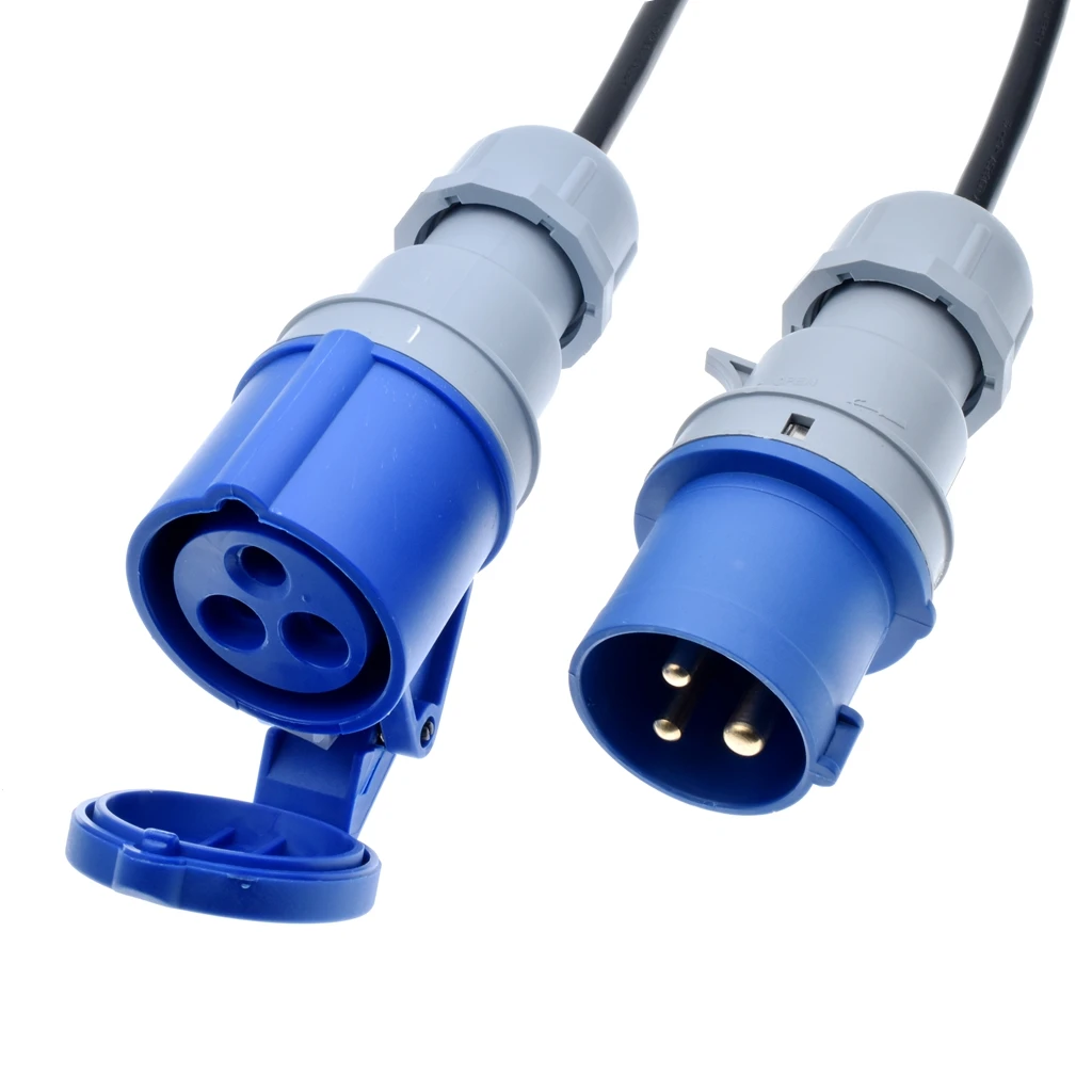 Шнуры питания IEC309 316P6 к 316C6 16 А IP44 RVV300/500 В манометр 4 0 ММ удлинитель IEC 60309 316 от 1 до 10