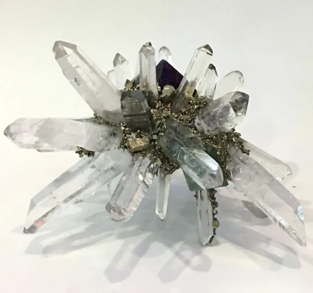 

wholesale hot sale natural fluorite pendant slice crystal stone healing gift