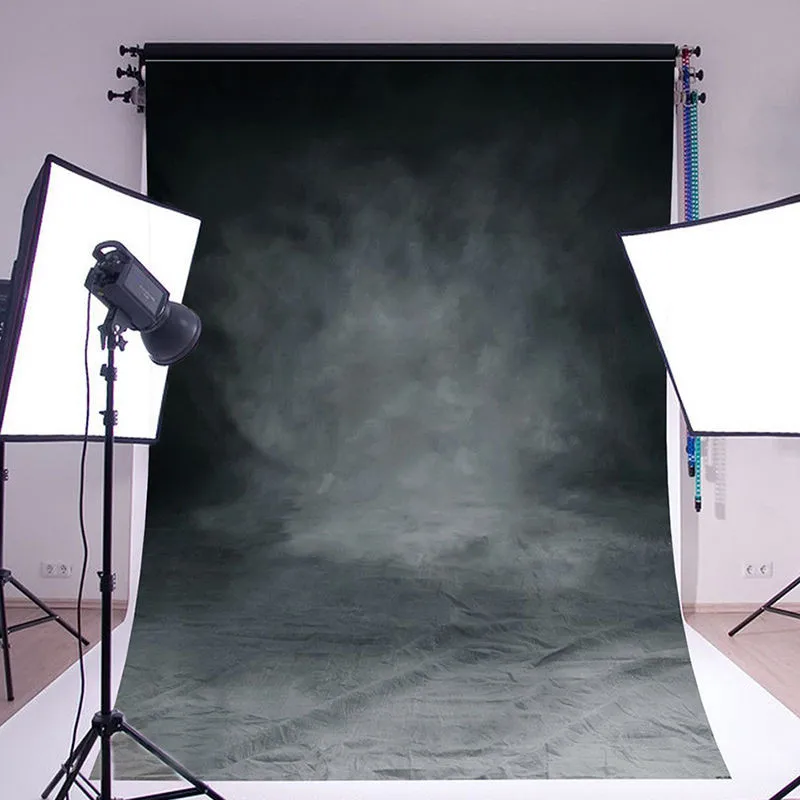 1pc 5X7ft Vinyl Photography Background Computer Printing Black Grey Photography Backdrops for Photo Studio Mayitr