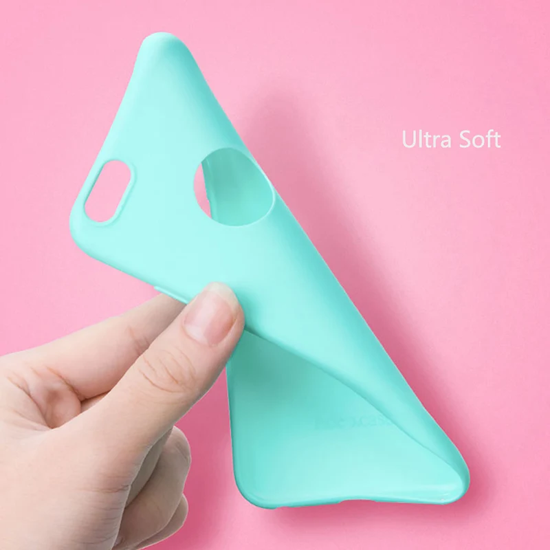 COQUEN Soft Silicone Case For iPhone 6 S 6s 7 8 Plus 7Plus 8Plus Phone Cases Cute Candy For iPhone 5s se 5 X Xs Mas XR 7 Case On
