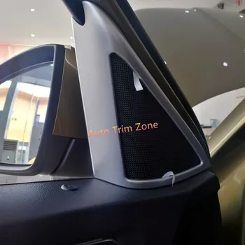 

For Skoda Kodiaq 2017-2018 2PCS ABS Matt/Black Inner Door A Pillar Triangle Cover Trim