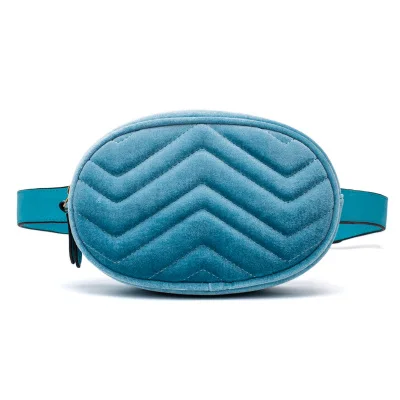 Новые сумки для женщин, сумка на талию, женская сумка с круглым ремнем, роскошная брендовая кожаная сумка на грудь, бежевая модная Высококачественная E28 - Цвет: Velvet Lake blue