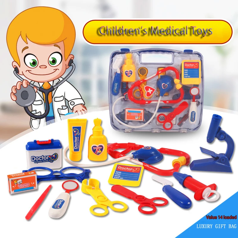 Children's educational simulation medicine box doctor stethoscope set