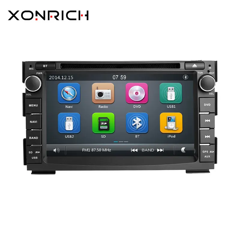 Discount 2 din Car Radio Car DVD Player Multimedia GPS Glonass Navigation Audio Stereo Head unit For Kia Ceed 2010 2011 2012 Venga 1