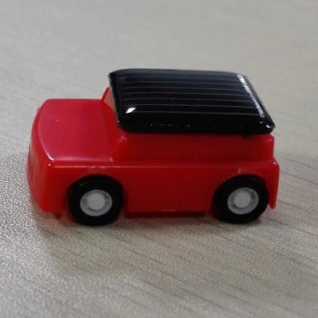 Высоко Quailty Дети DIY собрать Солнечные Обучающие игрушки Мини солнечный автомобиль красный и черный классический солнечная игрушка для детей подарок для девочек